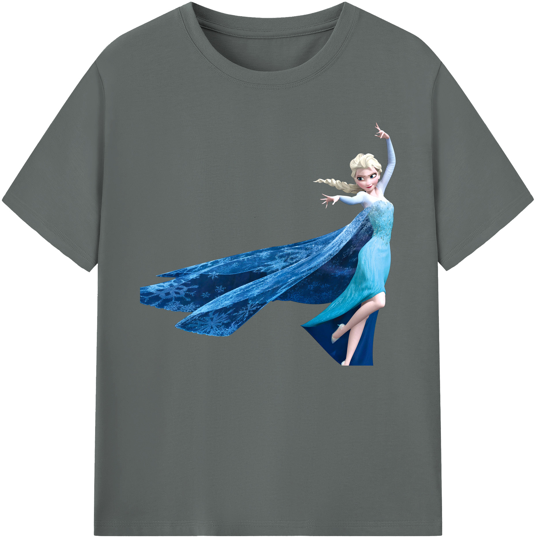 （画像用） アナと雪の女王 アンナ エルサ Frozen Anna Elsa 綿100％ メンズ半袖Tシャツ｜肌触りやわらか＆通気性